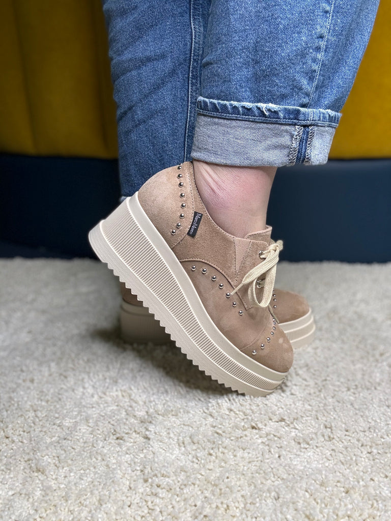 Marco Moreo Leslie Camel Lace-up