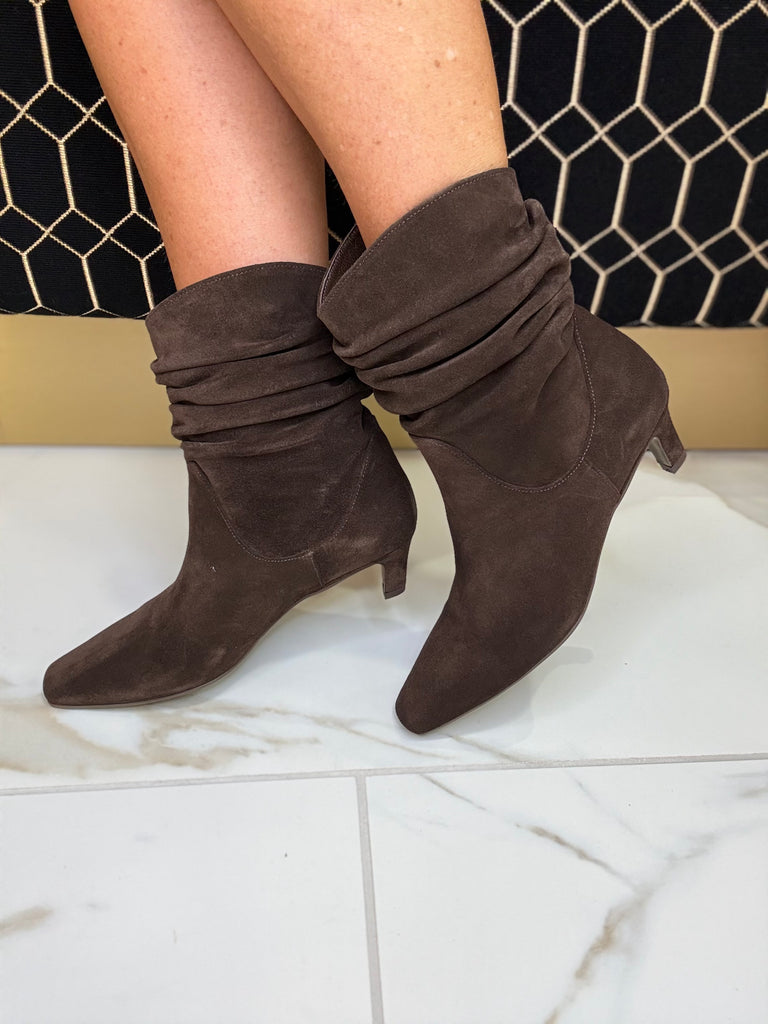 JC Chocolate Brown Slouch Ankle Boot