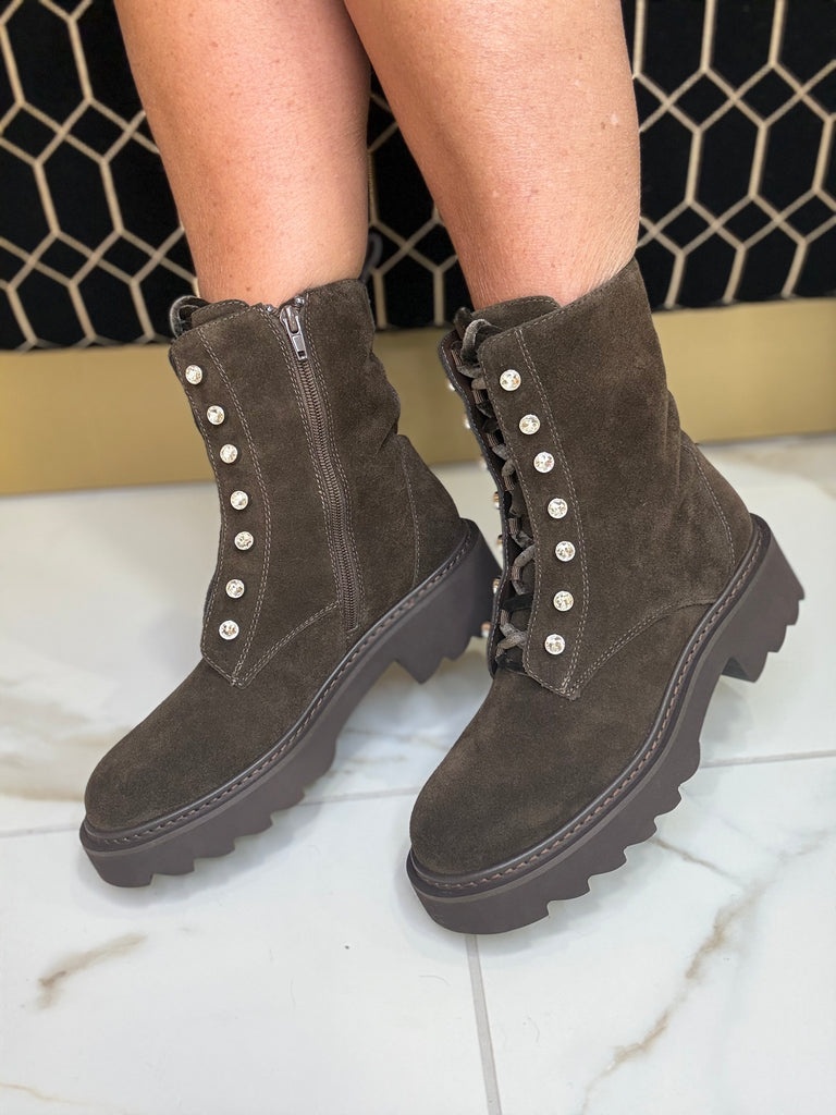 Tosca Blu Chocolate Combat Boot