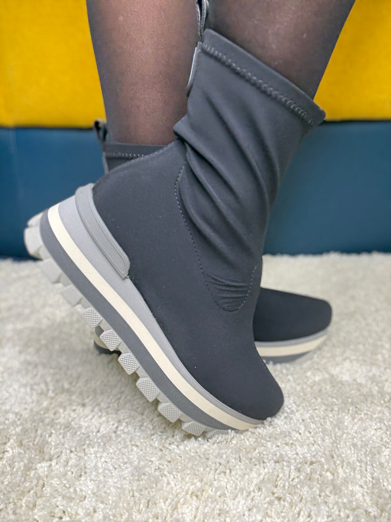 Weekend Black Sock Boot