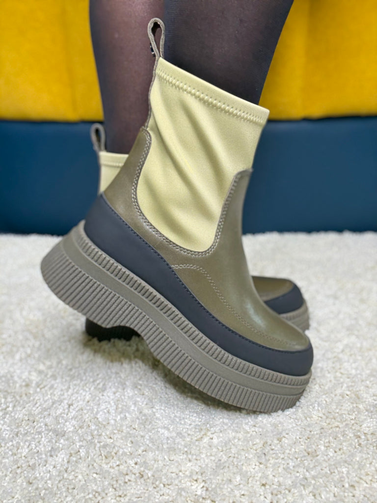 Marc Cain Soft Olive Ankle Boot