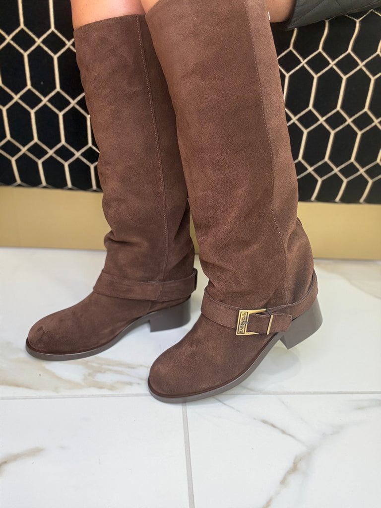 Babouche Choc Brown Long Boot