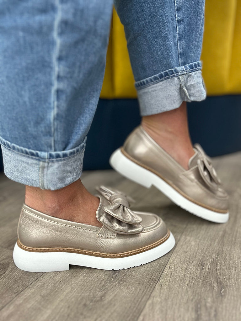 Marian Gold Loafer