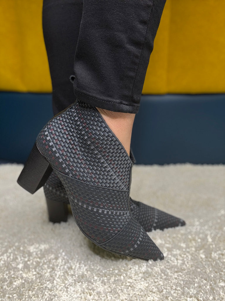 Marian Grey/Black Ankle Boot