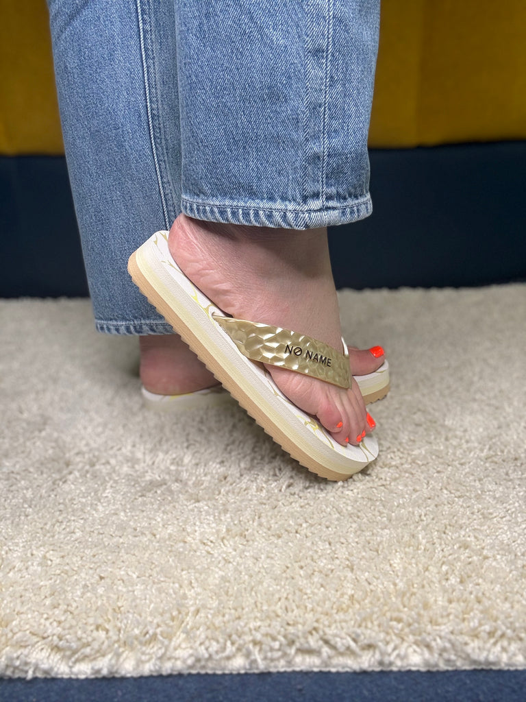 No Name Playa Pop Light Gold Flip Flop