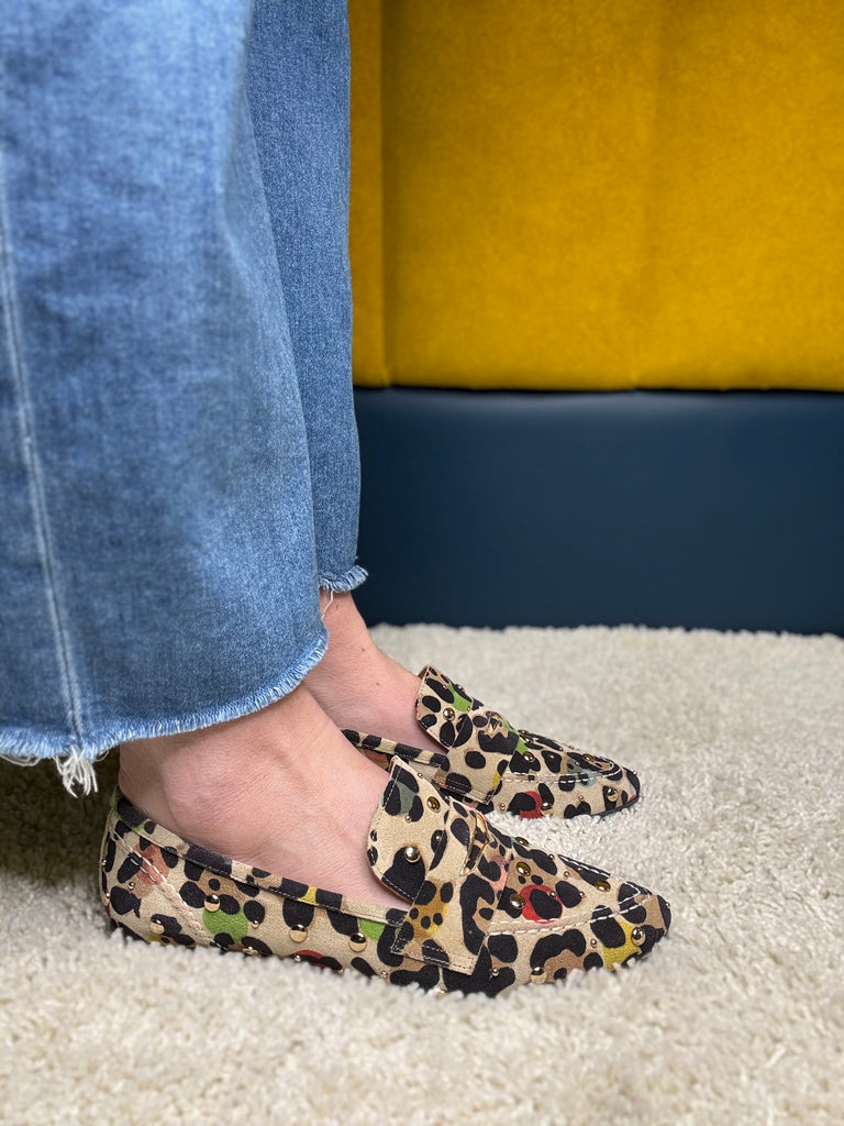 Babouche Multi Leopard