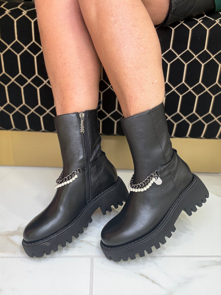 Marc Cain Black Biker Boot