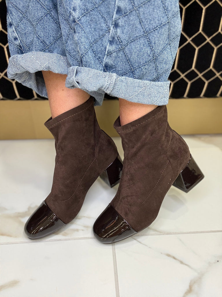 Lunar Myra Dk Brown Ankle Boot