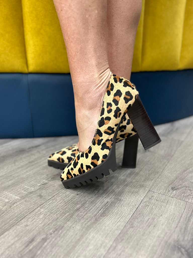 Leopard on sale court heels