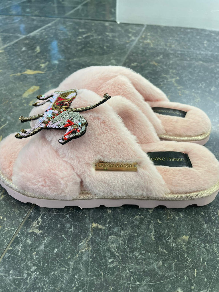 Laines London Carousel Pink Slippers